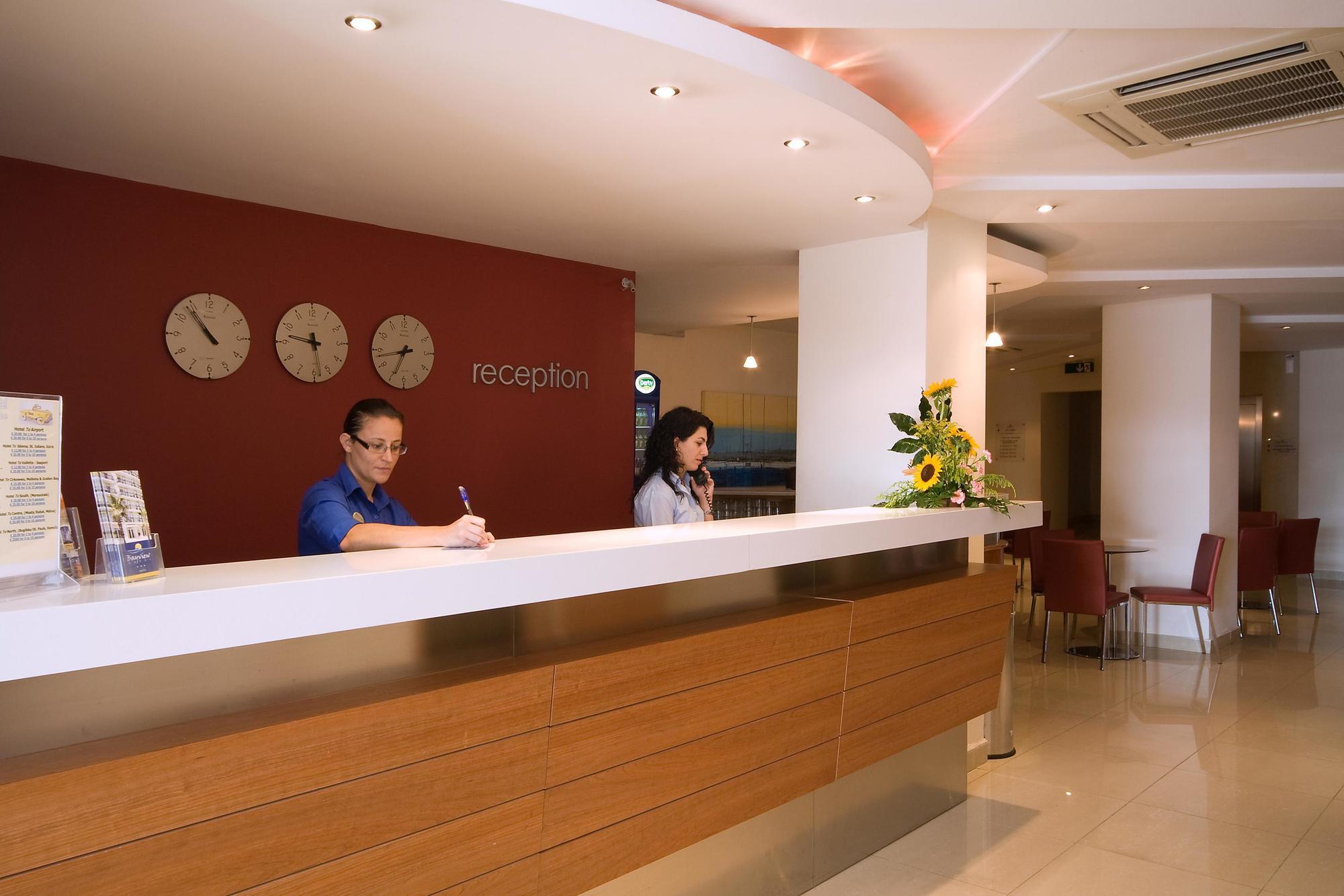 เบย์วิว โฮเต็ล แอนด์ อพาร์ตเมนต์ Hotel Gzira ภายใน รูปภาพ